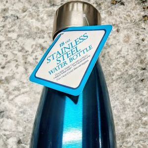 Stainless Steel Water Bottle Teal Purple Zebra18oz